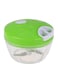 Manual Food Chopper Clear/Green 12.5 x 8.5 x 8cm