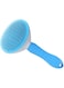 Wowuwoai Self Cleaning Bristle Slicker Brush for Dogs Cats, Pets Easy Grooming Brush, Deshedding Massaging Tool, Blue