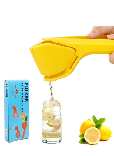Squeezer, Easy Squeeze Manual Lemon Juicer, Lime Squeezer Folds Flat Design For Saving Space Storage, Effortless Hand Citrus Juicer for Lemon, Lime, Citrus, Orange, Fruits