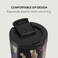 Burga Cougar 700ml Travel Mug Flap &amp; Straw Set Lid Combo &ndash; BPA-Free Stainless Steel, Triple-Layer Insulated, Leak-Resistant, Premium Printed Design &ndash; Hot &amp; Cold Drinks