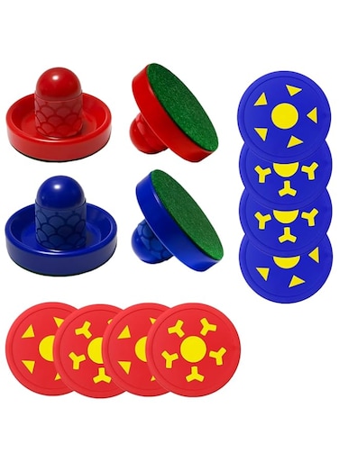 Joovon Air Hockey Pushers and Air Hockey Pucks, Non-Slip Strikers and Dynamic Pucks for Air Hockey Table Game for Adults and Kids,Replacement Accessories for Game Tables