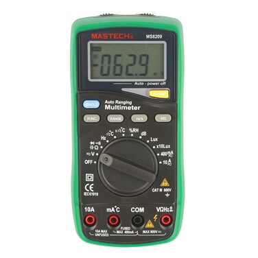 Terminator 5in1 Auto Ranging Digital Multimeter (Voltage Amp dB %RH Temp. Hz Ohms Lux)