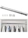 Telescopic Closet Pole, Extendable Wardrobe Rod, Stainless Steel Material No Rust No Deformation Retractable Smooth Practical Clothes Rod, Suitable For Walk In Wardrobe And Fitted Wardrobes Etc