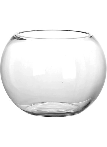 FISH BOWL - Glass Round Bowl Terrarium Fish Tank Bowl Flower Vase Centerpiece Round Decorative Crystal Aquarium Tank Large Size