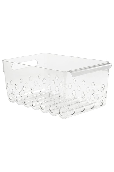 basket for fridge, transparent, 30 x 19 x 14 cm