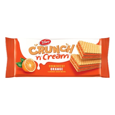Tiffany, Crunch N Cream, Orange Flavoured Cream Wafers, 135g