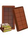 Deep Chocolate Bar Molds 1 Pack, 1 Inch Deep Large and Thick Silicone Chocolate Bar Molds for Stuffed Bar, Big Chocolate Candy Bar Mold for Filling Knafeh Pistachio Chocolate Bar