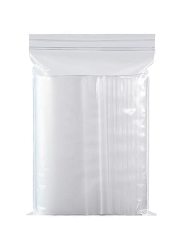 HOOTO Clear Plastic Reclosable Zip Bags 24x33.5cm (100 count), Poly Baggies with Resealable Zip Top Lock for Small Business Storage, Packaging &amp; Shipping