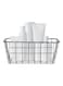 Iron Storage Basket Wall Mounted Storage Organizer Black 28.5*10.5*12cm