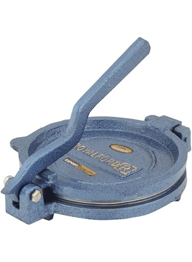 Chapati Press, Convenient To Use, Rf10408 - Heavy Cast Iron Body With Premium-Quality Food-Grade Stainless Steel Plate, Tortilla, Indian Roti Chapati Press, Comes With Inner Steel Plates For Pressing