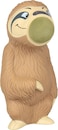 Hog Wild Sloth Popper Toy   Squeezable Foam Ball Launcher   Action Play Toy for Kids Ages 4+