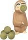 Hog Wild Sloth Popper Toy   Squeezable Foam Ball Launcher   Action Play Toy for Kids Ages 4+