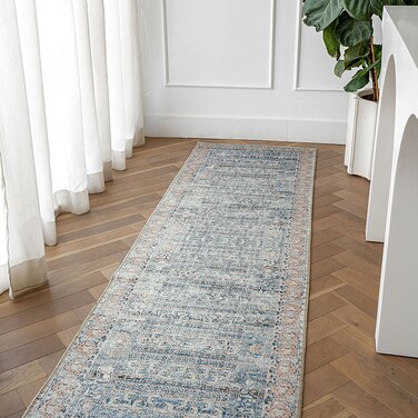 Vince Lake 245 x 70 cm (Runners) Carpet Knot Home Designer Rug for Bedroom Living Dining Room Office Soft Non-slip Area Textile Decor