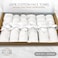 Hotel Linen Klub Glofresh Anti Microbial 100% Cotton Face Towel 6Pcs Set- Size :30 x 30cm,White