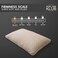Hotel Linen Klub Soy Bean Pillow &ndash; Premium Quality Cooling Touch Bed Pillow, 1000g Soybean Fiber Fill for Optimal Comfort, Superior Support, and Breathability, Light Grey, Size: 75 x 48 x 8 cm