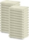 Hotel Linen Klub 480GSM Super Soft, Face Towel 30x30 cm, 100% Terry Rich Cotton, Pack of 24, Highly Absorbent Quick Dry, Ring Spun, Cream set