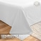 Hotel Linen Klub Hotel Linen King Bed Sheet 3pcs Set , 100% Cotton 250Tc Sateen 1cm Stripe, Size: 260x280cm + 2pc Pillowcase 50x75cm , White