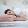 Hotel Linen Klub Soy Bean Pillow &ndash; Premium Quality Cooling Touch Bed Pillow, 1000g Soybean Fiber Fill for Optimal Comfort, Superior Support, and Breathability, Peach, Size: 75 x 48 x 8 cm