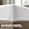 Hotel Linen Klub Queen Fitted Sheet - 1 Piece, Luxurious 100% Cotton Sateen with 250 Thread Count, Featuring Classic Stripe Design with Deep Pocket and Elastic Edges, Size: 180 x 200 + 30 cm, White