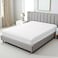 Hotel Linen Klub Queen Fitted Sheet - 1 Piece, Luxurious 100% Cotton Sateen with 250 Thread Count, Featuring Classic Stripe Design with Deep Pocket and Elastic Edges, Size: 180 x 200 + 30 cm, White
