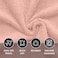 Hotel Linen Klub Premium Hand Towel Pack of 24, 100% Terry Rich Cotton Face Towel 30x30 cm, 480GSM Super Soft Ring Spun, Highly Absorbent Quick Dry, Peach
