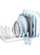 YouCopia StoreMore Adjustable Pan and Lid Rack, Pot Lids and Pans Organizer for Kitchen Cabinet Storage, Large (16 inch), White- 50157
