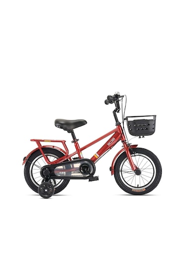Raccoon Bicycle With Basket 18-Inch Red