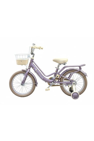 Colorland Qitong Bicycle With Basket 16-Inch Purple