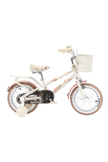 Colorland Qitong Cow Bicycle With Basket 16-Inch Pink