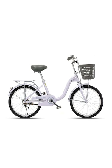 Raccoon Bicycle With Basket 20-Inch Purple