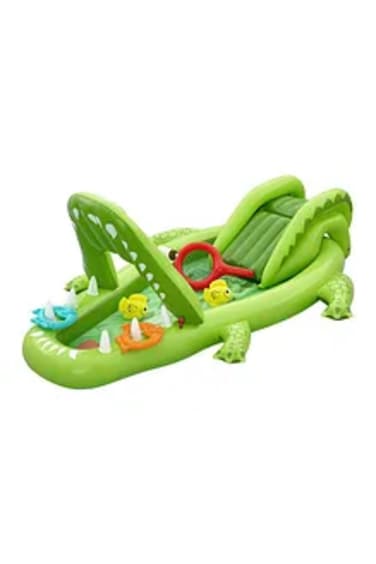 Bestway Crocodile Themed Inflatable Pool with Accessories Set