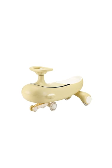 Colorland Qitong Swing Car With Music Beige