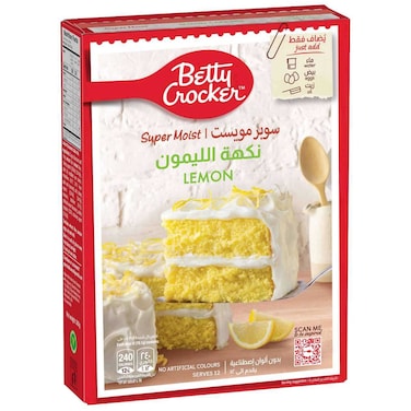 Betty Crocker Super Moist Lemon Cake Mix Powder, 500g