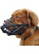 Dog Muzzle, Soft Basket Muzzle for Medium Large Sized Dog Labrador Golden Shepherds, Dog Mouth Guard for Biting Chewing Scavenging, Allow Drinking and Eating (Black, XL)