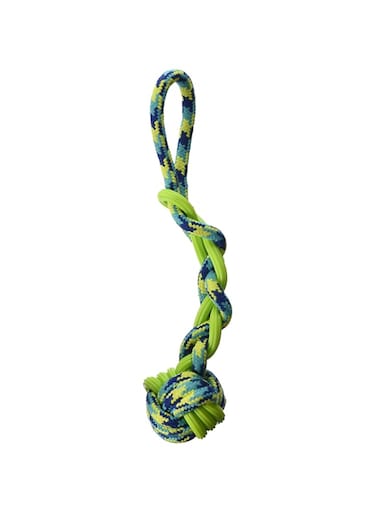 Zeus K9 Fitness by Zeus Rope and TPR Ball Tug - 40.64 cm dia.