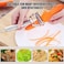 Stainless Steel 2 in 1 Vegetable Peeler, Multifunction Julienne Cutter &amp; Fruit Peeler, Dual Blade Kitchen Peeler for Potato, Carrot, Cucumber, Cheese &amp; Vegetable Slicing