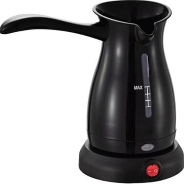 Electric Turkish Coffee Maker, 500W Portable Greek Coffee Pot, 300ml Capacity, Fast Boil, Black