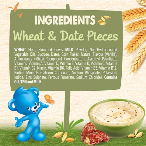 Nestle Cerelac Infant Cereal Wheat &amp; Date Pieces 400g