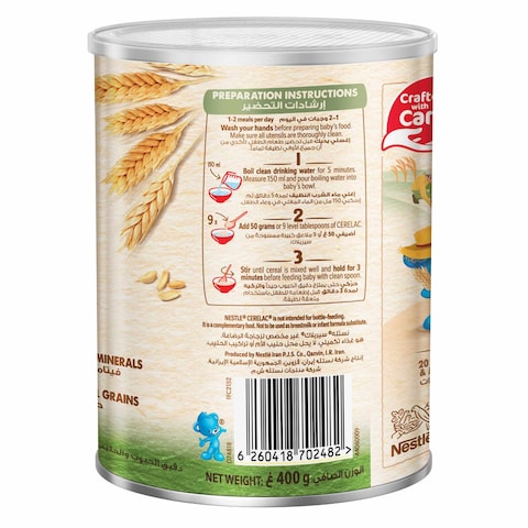 Nestle Cerelac Infant Cereal Wheat &amp; Date Pieces 400g