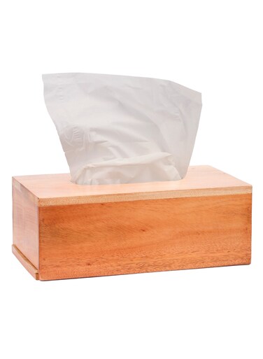WoodGuard Premium Acacia Wood Tissue Box Holder   Durable and Stylish Tissue Dispenser   Kitchen Tissue Holder, Car Tissue Box, Square Tissue Box Cover   For Home And Office Decor