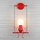 E27 LED Personality Creative Retro Wrought Iron Villain Wall Lamp without Bulb - Red