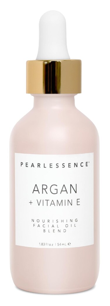 Pearlessence Argan &amp; Vitamin E Facial Oil, Powerful Hydration to Help Balance, Revive &amp; Rejuvenate Skin, Made in USA, Cruelty Free &amp; Paraben Free