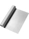 Stainless Steel Dough Scraper, Cutter, and Chopper - Multipurpose Kitchen Tool with Measuring Scale for Cake, Pizza, Pastry, and Bread - Mirror Polished