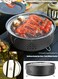 Grill Portable Barbecue Charcoal Grill Carbon Stove Suitable for Outdoor Can Be Used for Both Barbecue and Tea A Set Including the Grill Grill Net Base
