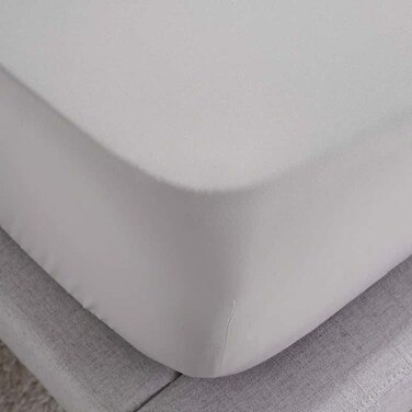 Home Conscious Eucacel Fitted Sheet 160x200+33cm - Vapour Grey