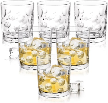 by Milton Fizz Whiskey Glass Tumbler Set of 6