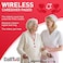 CallToU Elderly Monitoring Call Button Wireless Caregiver Pager Smart Senior System with Light Personal Buzzer Alarm 2 Portable Transmitters 1 Plugin Receiver