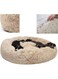BAOFI Dog Bed Pet Bolster Bed Kennel Cat Cushion Bed Marshmallow Pet Bed Large Ultra Soft Plush Donut Cuddler Round Dog Nest Bed Machine Washable And Non-Slip Pet Calming Warm Bed,Beige,XL,80CM