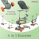 Lovely Baby 4-in-1 Toddler Scooter TG 8028  Kids Scooter w/ Adjustable Push Bar and Sun Shielding Canopy, Ages 1-12 Years Old - Green