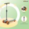 Lovely Baby 4-in-1 Toddler Scooter TG 8028  Kids Scooter w/ Adjustable Push Bar and Sun Shielding Canopy, Ages 1-12 Years Old - Green